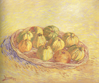 Still life wtih Basket of Apples (nn04)